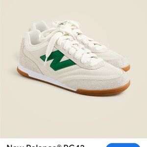 New Balance RC 42 Cream suede and Green Casual Shoes